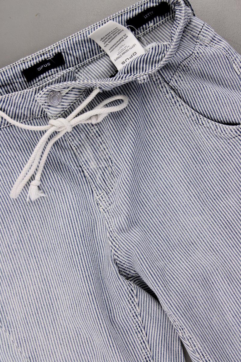 Opus Hose Gr. 36 gestreift Modell Letty blau aus Baumwolle