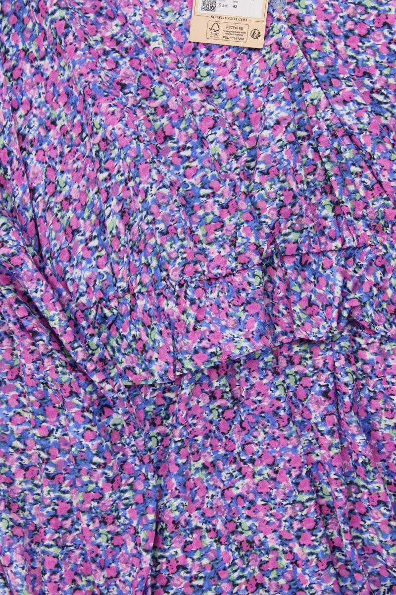 Scotch & Soda Langarmkleid Gr. 42 neu mit Etikett lila aus Viskose