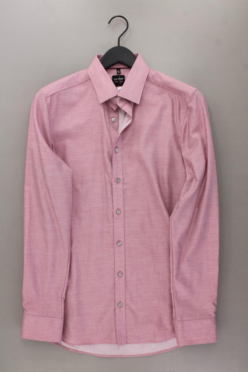 Olymp Langarmhemd für Herren Gr. Hemdgröße 40 rosa aus Baumwolle