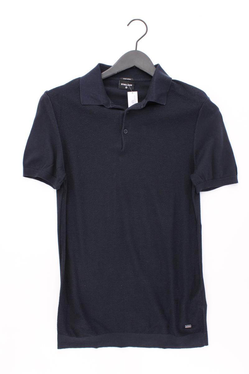 Strellson Poloshirt für Herren Gr. S Kurzarm blau aus Baumwolle
