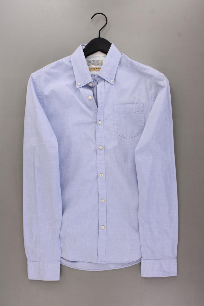 Scotch & Soda Langarmhemd für Herren Gr. S blau aus Baumwolle