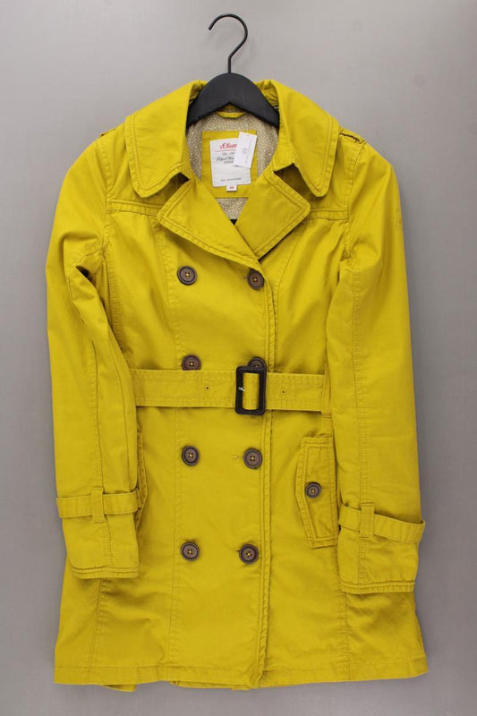 s.Oliver Trenchcoat Gr. 34 gelb aus Baumwolle