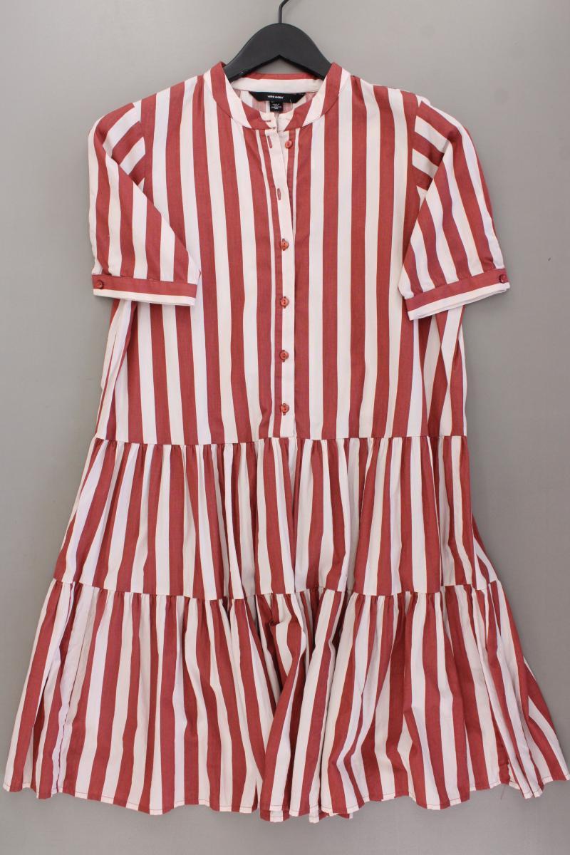 Vero Moda Sommerkleid Gr. S gestreift Kurzarm rot aus Baumwolle