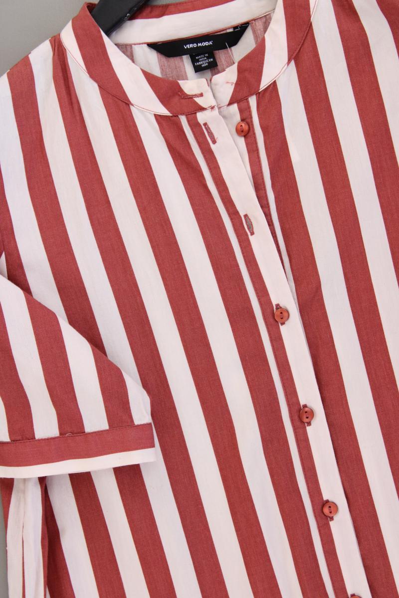 Vero Moda Sommerkleid Gr. S gestreift Kurzarm rot aus Baumwolle