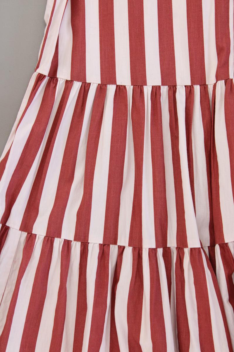 Vero Moda Sommerkleid Gr. S gestreift Kurzarm rot aus Baumwolle