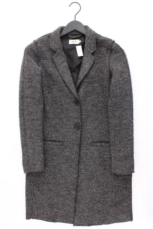 Only Mantel mit Wolle Gr. XS grau aus Polyester