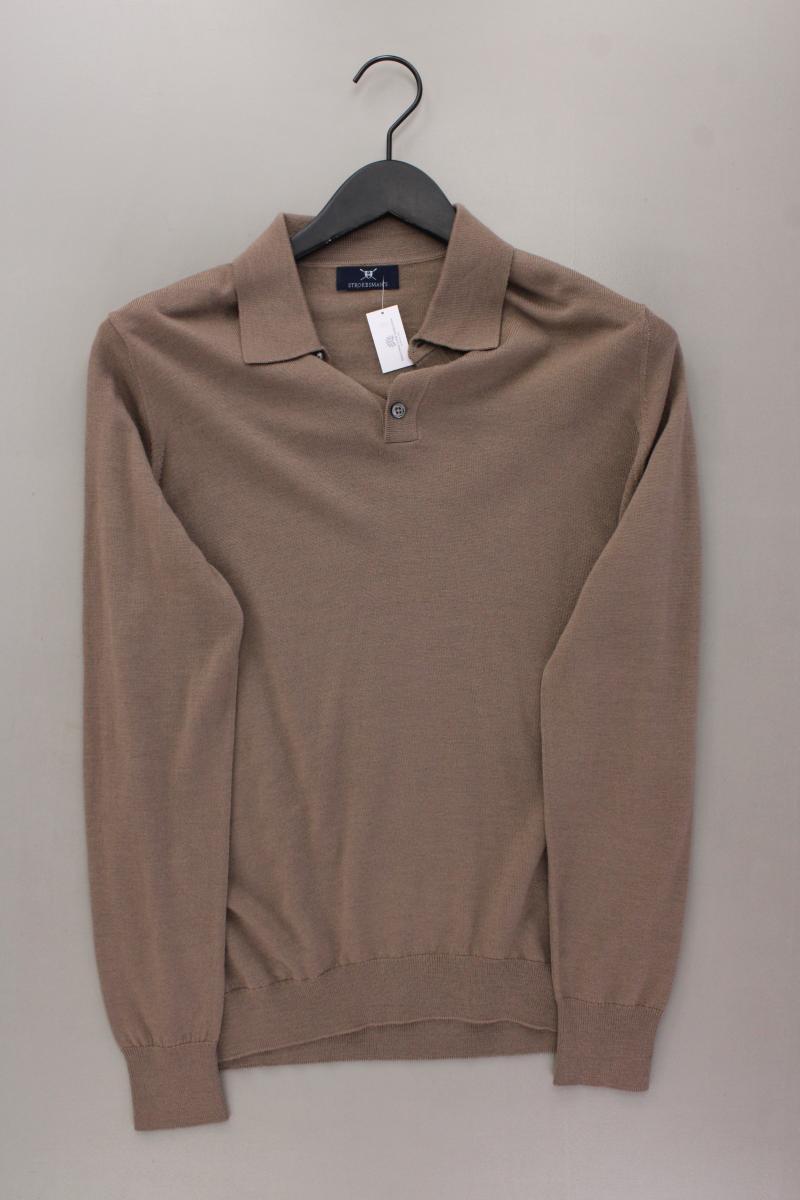 STROKESMAN'S Wollpullover für Herren Gr. S neuwertig braun