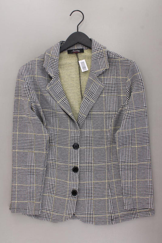 Aniston Jerseyblazer Gr. 44 hahnentritt neuwertig braun aus Polyester