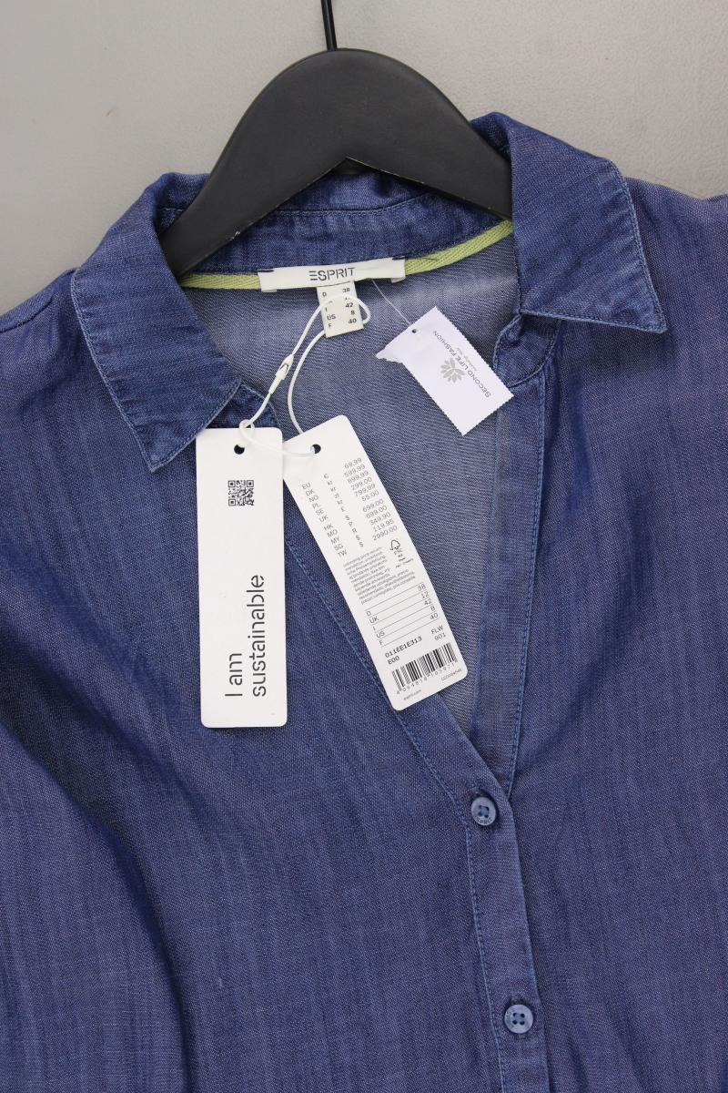 Esprit Langarmkleid Gr. 38 neu mit Etikett Neupreis: 69,99€! blau aus Lyocell