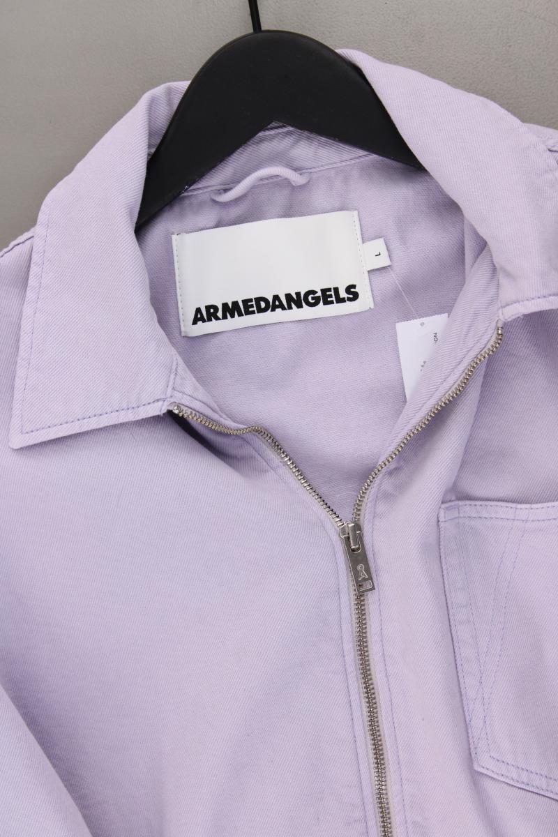 Armedangels Übergangsjacke Gr. L lila aus Baumwolle