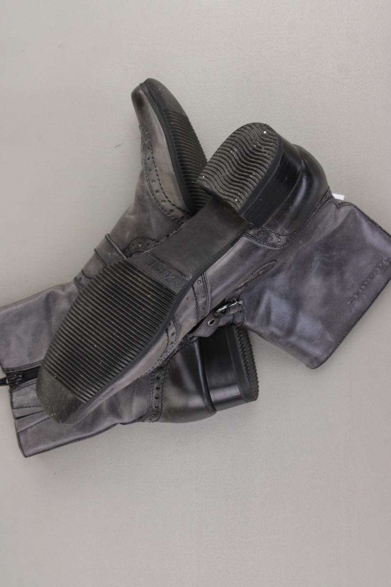 Tamaris Stiefeletten Gr. 39 grau aus Leder