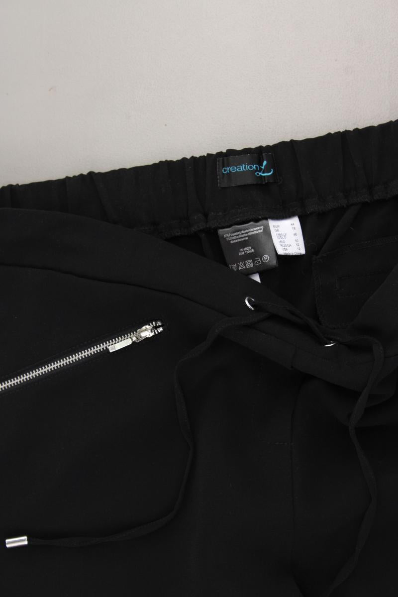 Création L. Stoffhose Gr. 44 schwarz aus Polyester