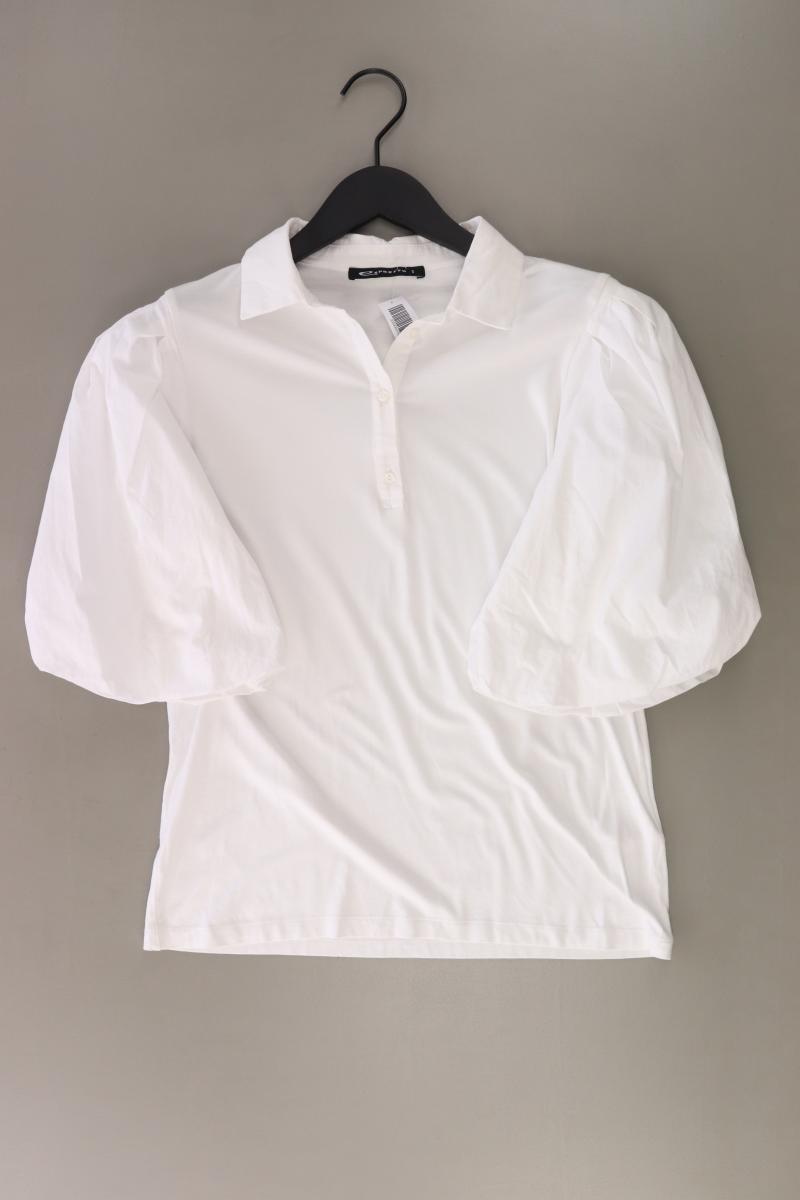 Expresso Poloshirt Gr. S Kurzarm weiß aus Viskose