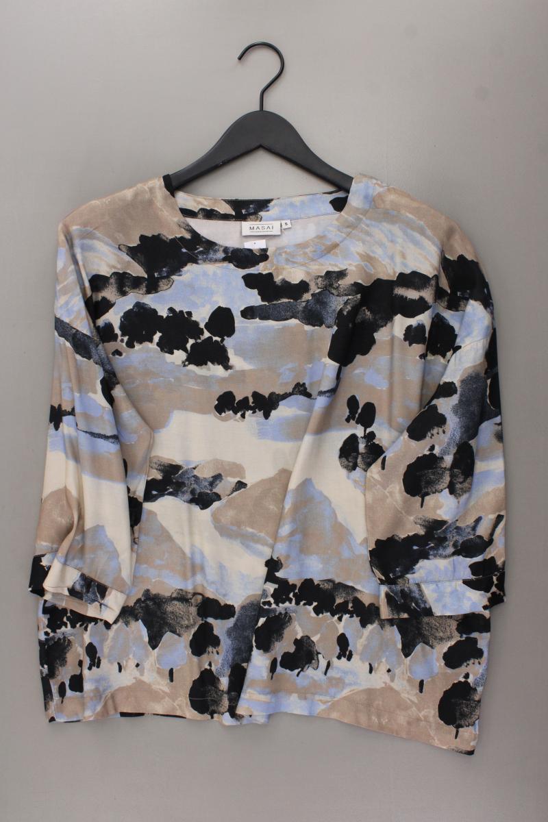 Masai Copenhagen Oversize-Bluse Gr. S 3/4 Ärmel mehrfarbig aus Viskose