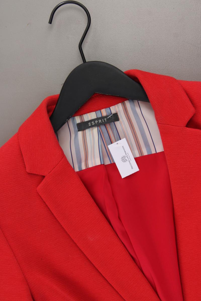 Esprit Classic Blazer Gr. 38 rot aus Baumwolle