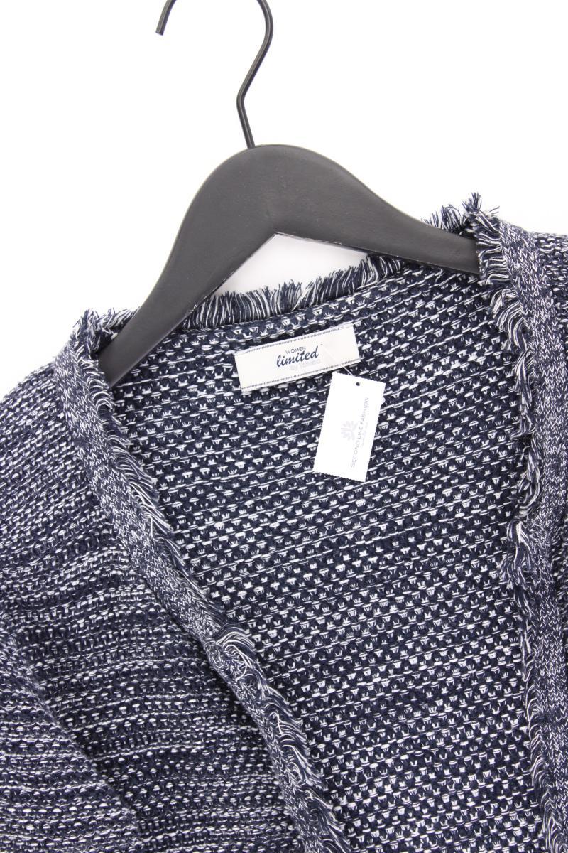 Tchibo Strickjacke Gr. 40 Langarm blau aus Baumwolle