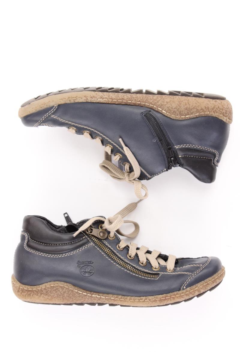 Rieker Schuhe Gr. 40 blau aus Leder