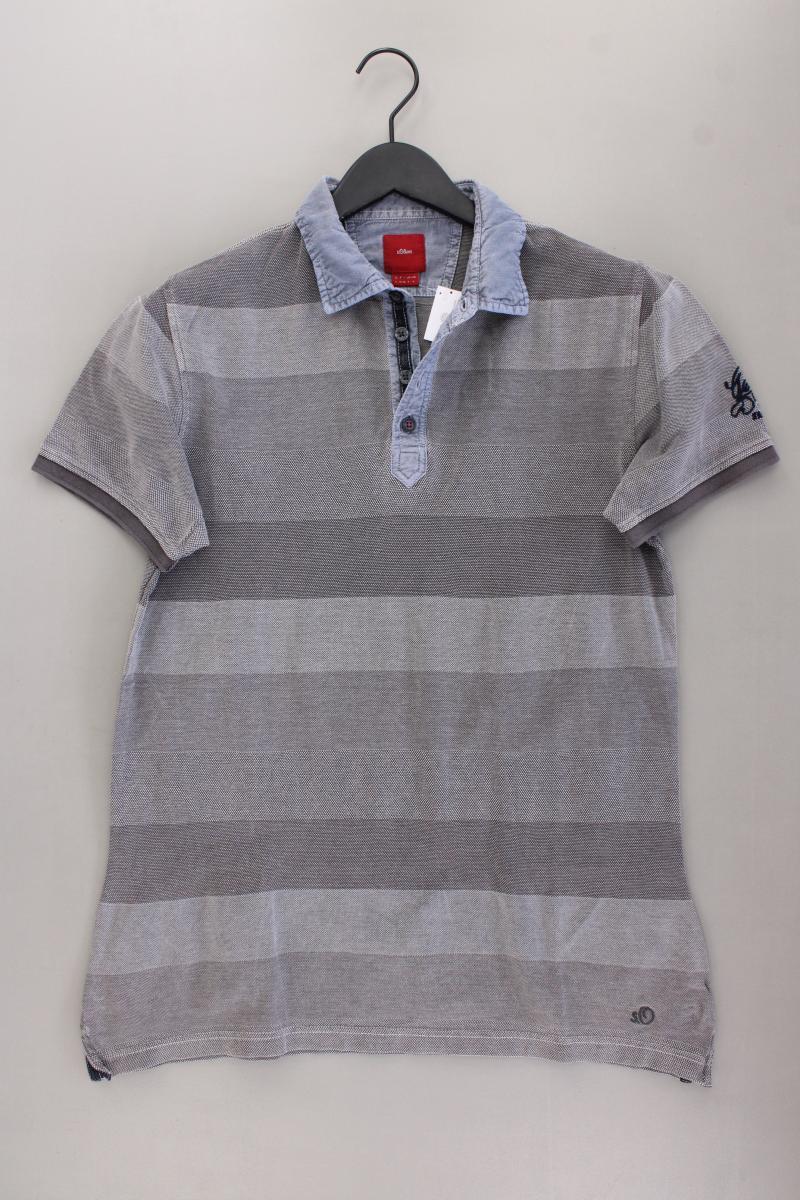 s.Oliver Poloshirt für Herren Gr. L Kurzarm grau