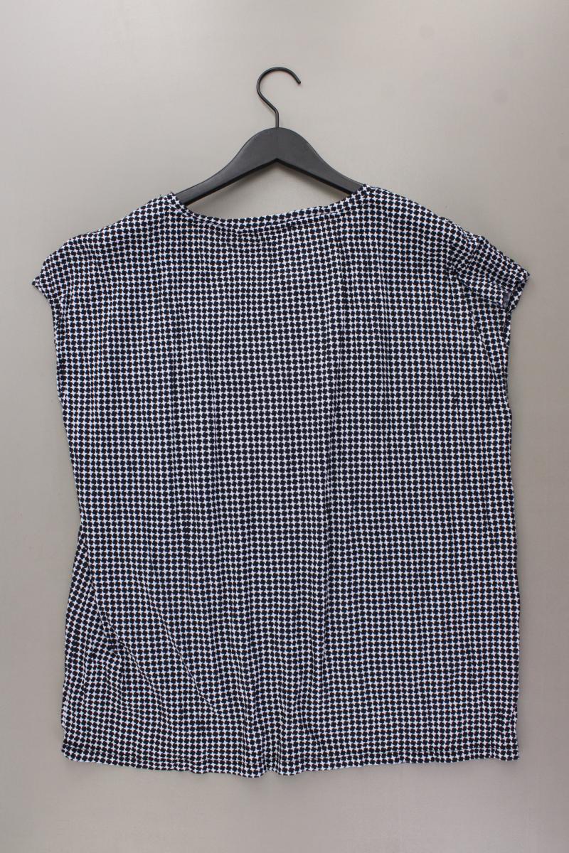 Street One T-Shirt Gr. 46 geometrisches Muster Kurzarm blau