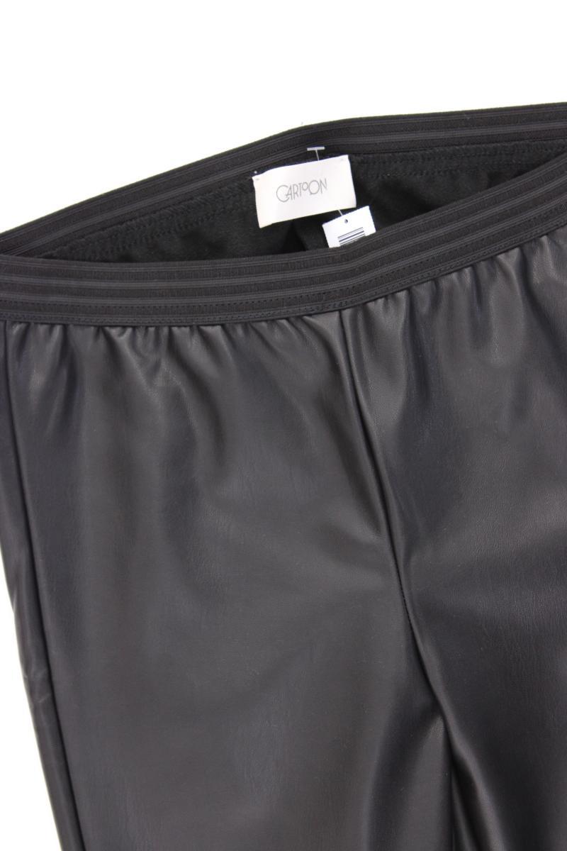 Cartoon Kunstlederhose Gr. 36 neuwertig schwarz
