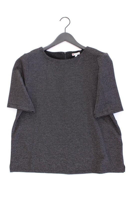 s.Oliver T-Shirt Gr. 42 Kurzarm mit Glitzer silber aus Polyester