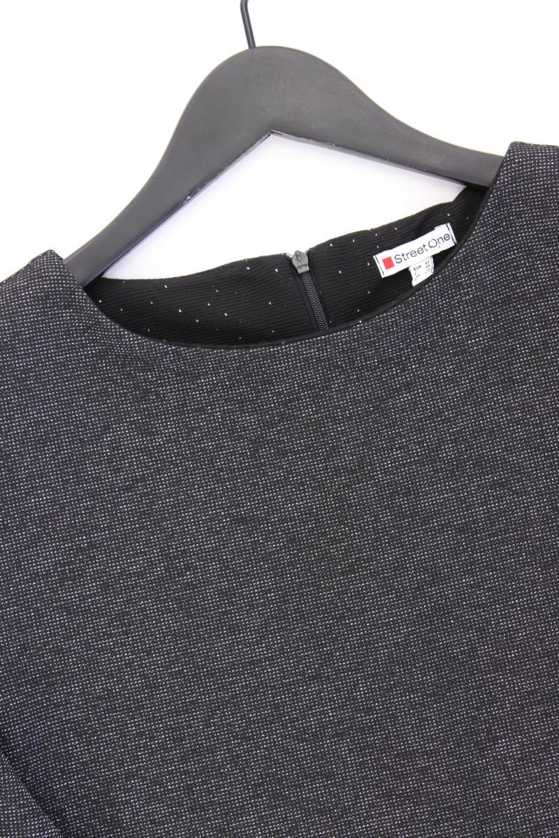 s.Oliver T-Shirt Gr. 42 Kurzarm mit Glitzer silber aus Polyester
