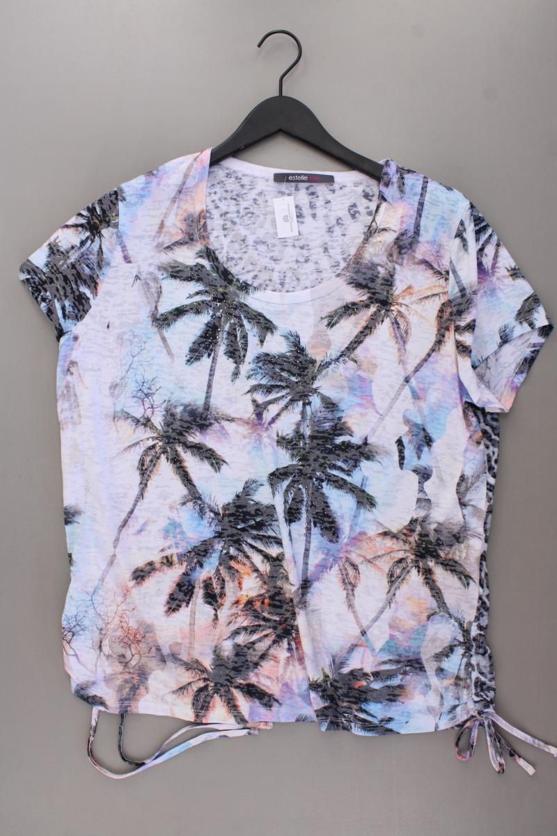 estelle jolie Printshirt Gr. 46 mit Tierdruck Kurzarm mehrfarbig aus Polyester