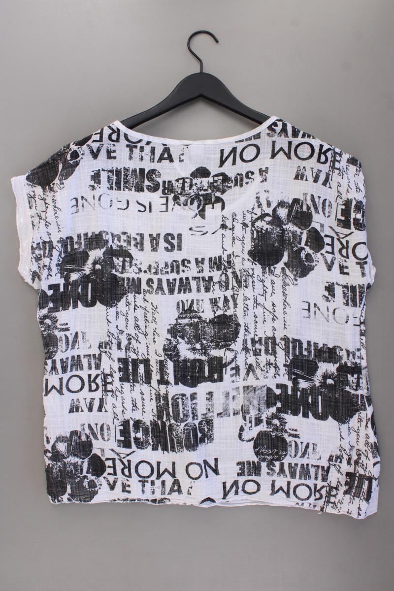 Liberty Kurzarmbluse Gr. XL grau aus Viskose