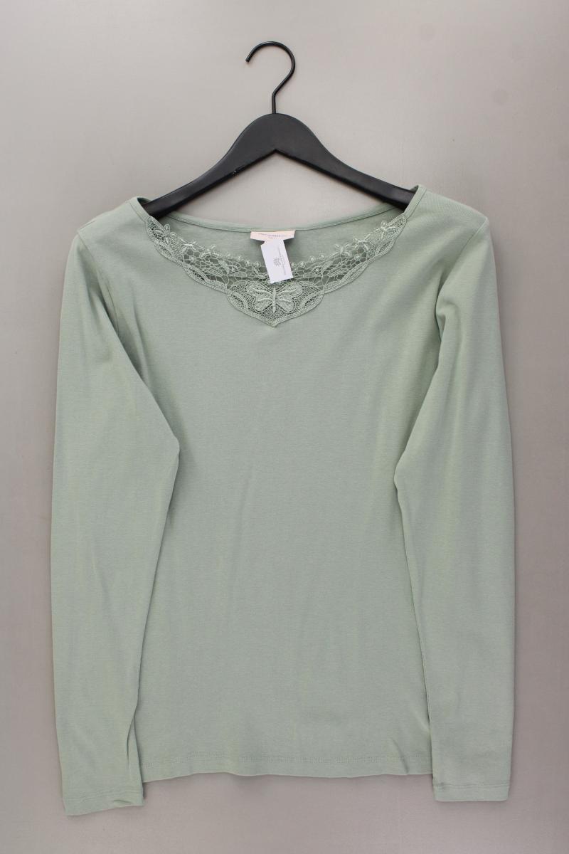 Only Carmakoma Langarmshirt salbeifarben Gr. 46/48 grün aus Baumwolle