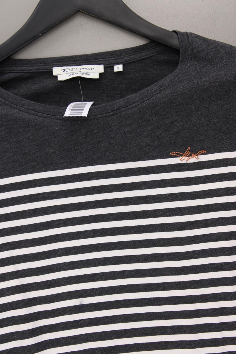 Tom Tailor (Denim) Ringelshirt Gr. S gestreift Kurzarm grau