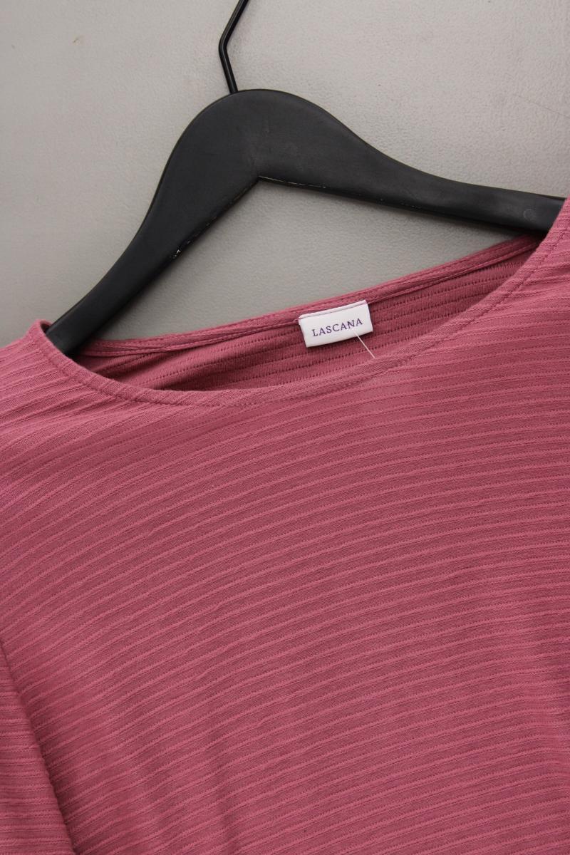 Lascana Longsleeve-Shirt Gr. 48/50 Langarm rosa aus Baumwolle