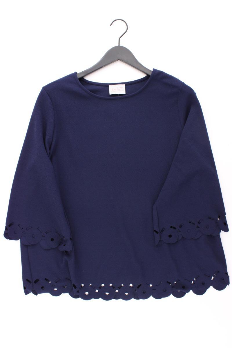Nala Classic Bluse Gr. 46 neuwertig 3/4 Ärmel blau aus Polyester