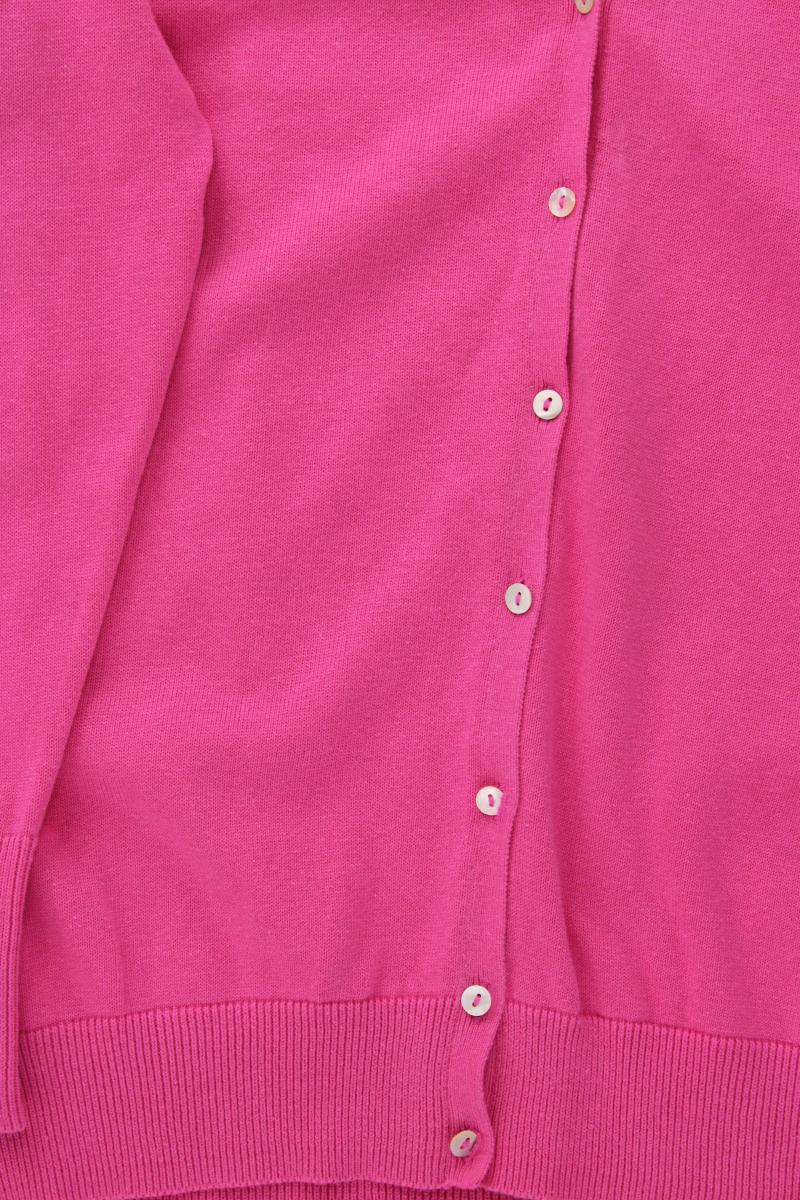 Heine Strickjacke Gr. 50 Langarm pink aus Baumwolle
