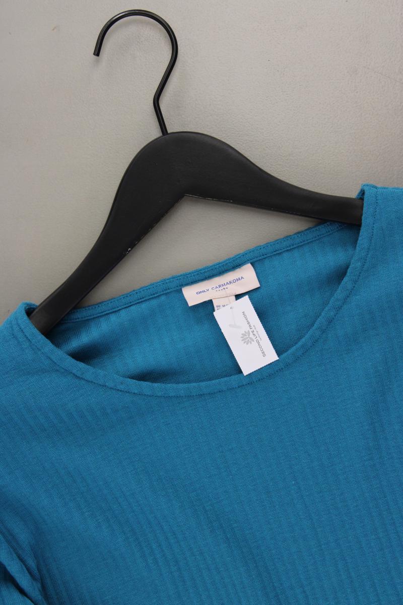 Only Carmakoma Langarmshirt Petrol Gr. 46/48 blau aus Polyester