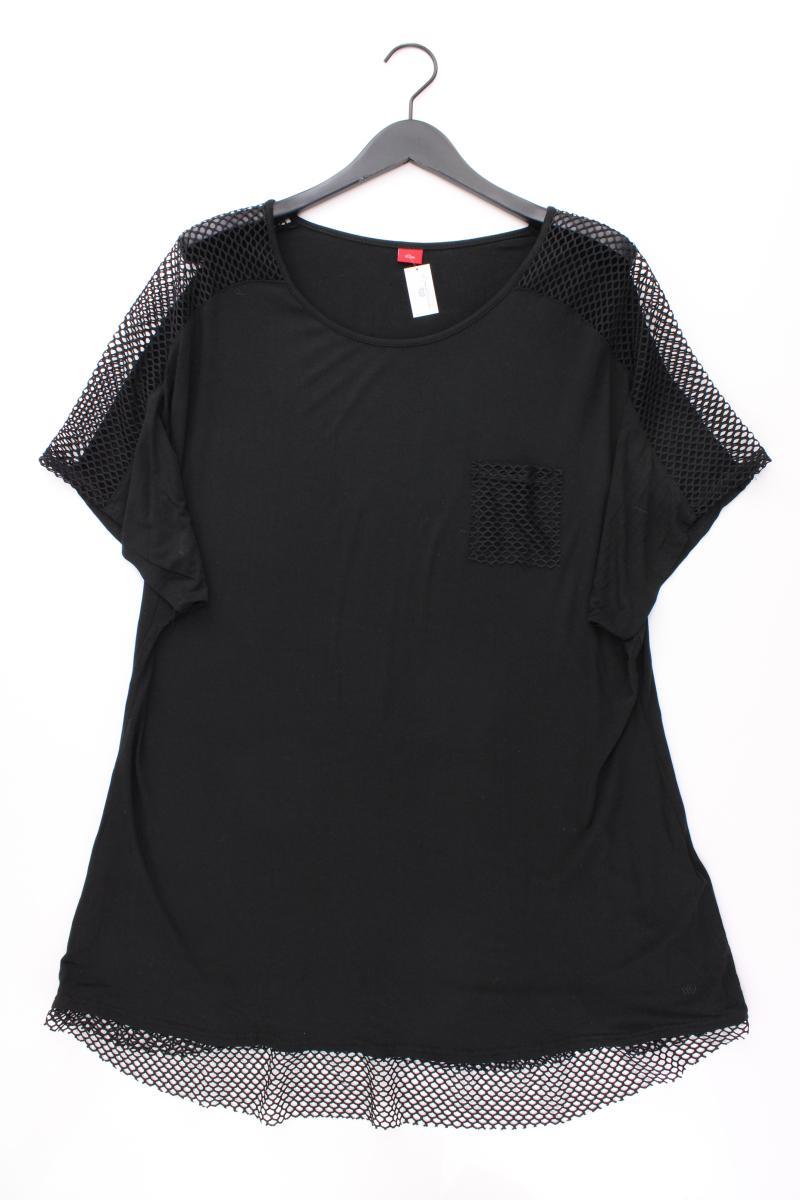 s.Oliver T-Shirt Gr. 48/50 Kurzarm schwarz aus Viskose