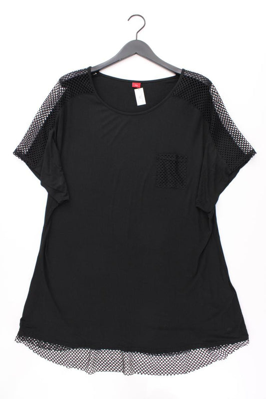 s.Oliver T-Shirt Gr. 48/50 Kurzarm schwarz aus Viskose