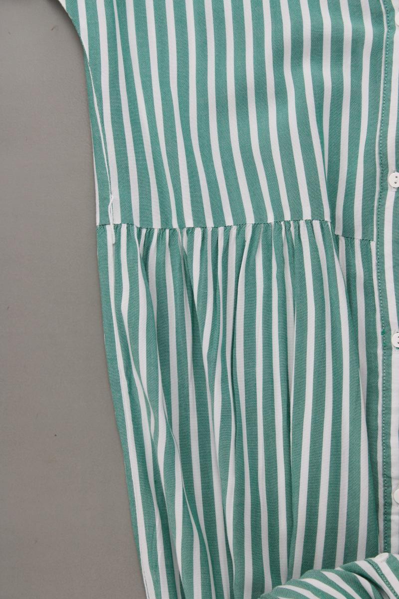 Vila Kurzarmkleid Gr. 40 gestreift grün aus Viskose