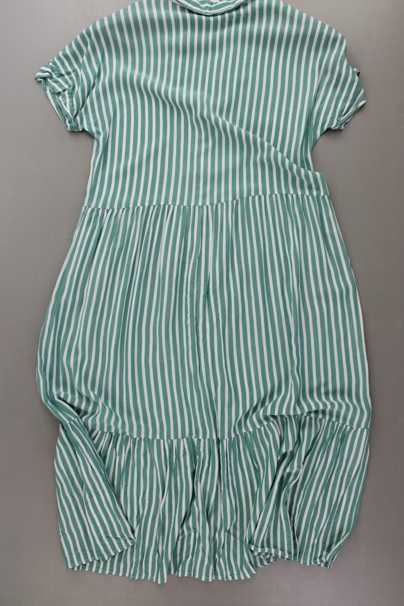 Vila Kurzarmkleid Gr. 40 gestreift grün aus Viskose