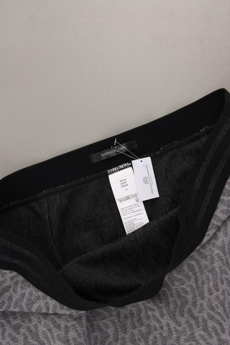 BARBARA LEBEK Stretchrock Gr. 42 grau aus Polyester