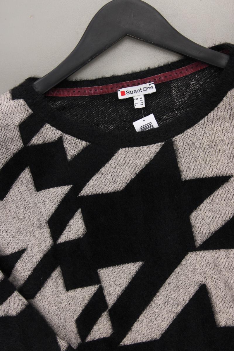 Street One Feinstrickpullover Gr. 42 grau aus Polyamid