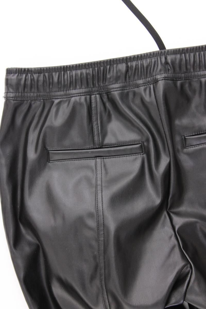 Heine Kunstlederhose Gr. 38 schwarz aus Polyester