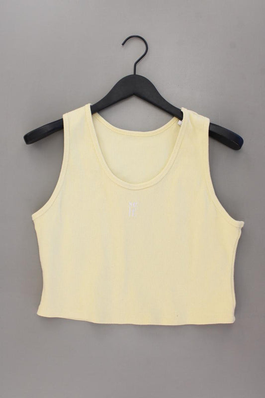 Self Crop Top Gr. 44 gelb aus Baumwolle