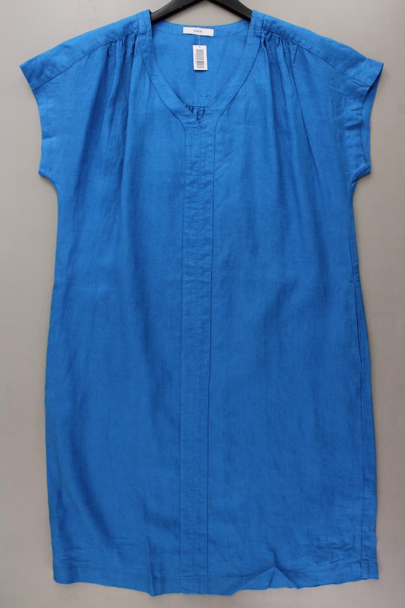 Bonita Leinenkleid Gr. 42 neuwertig Kurzarm blau