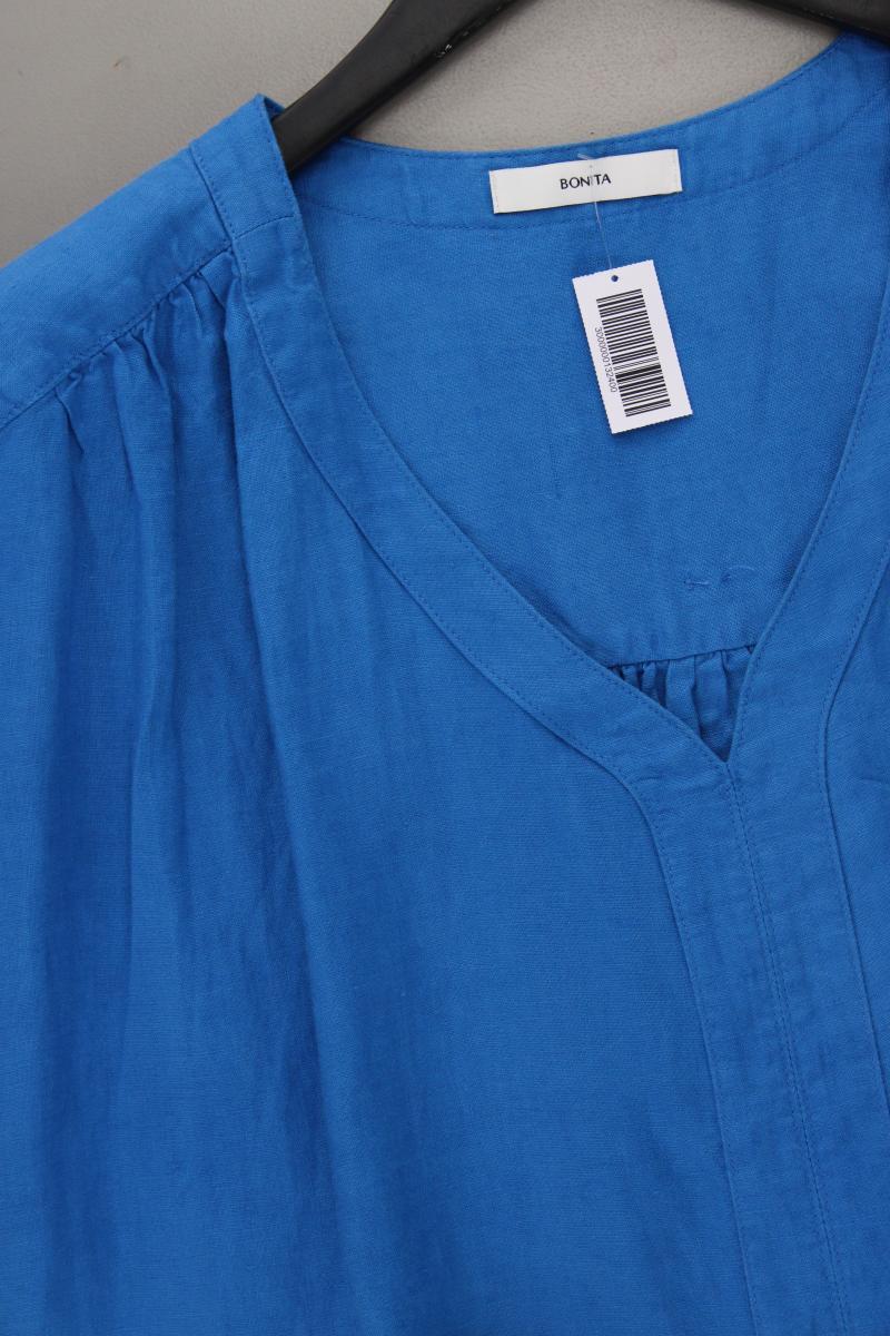 Bonita Leinenkleid Gr. 42 neuwertig Kurzarm blau