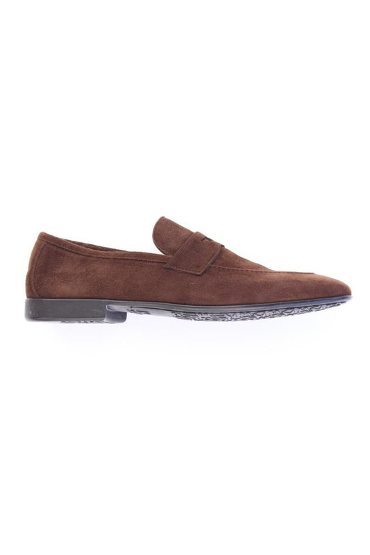 Moreschi Loafers für Herren Gr. 42 neuwertig braun aus Leder