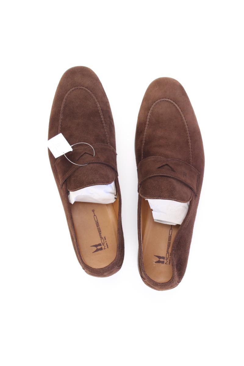 Moreschi Loafers für Herren Gr. 42 neuwertig braun aus Leder