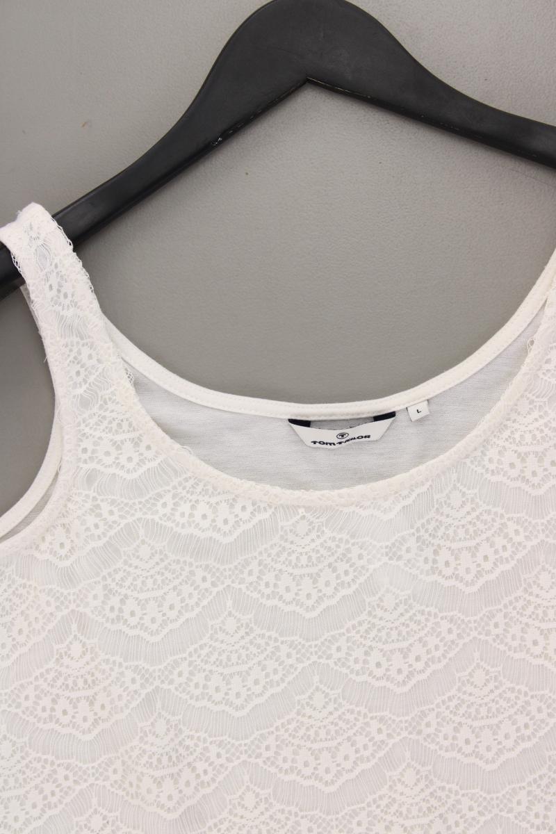 Tom Tailor Trägertop Gr. L creme aus Polyester