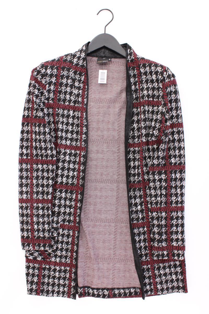 dreamstar Strickjacke Gr. S hahnentritt Langarm grau aus Polyester