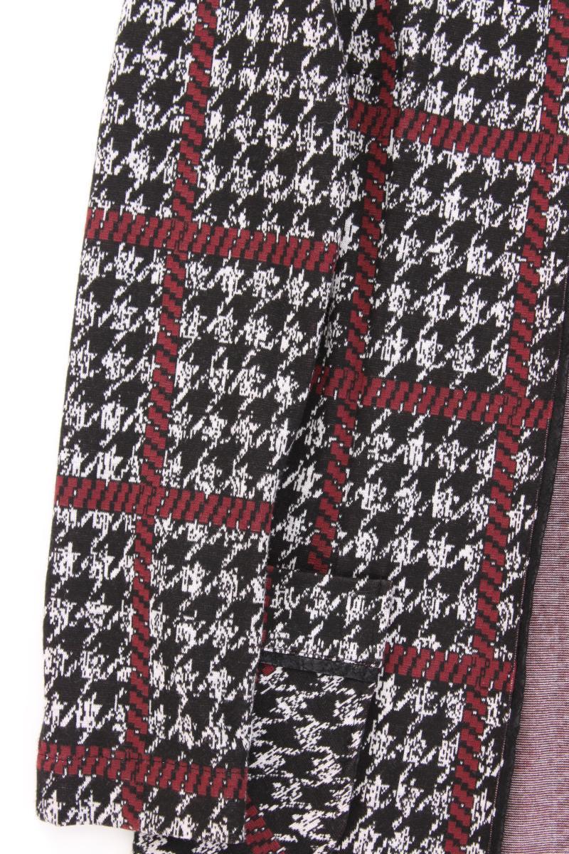 dreamstar Strickjacke Gr. S hahnentritt Langarm grau aus Polyester