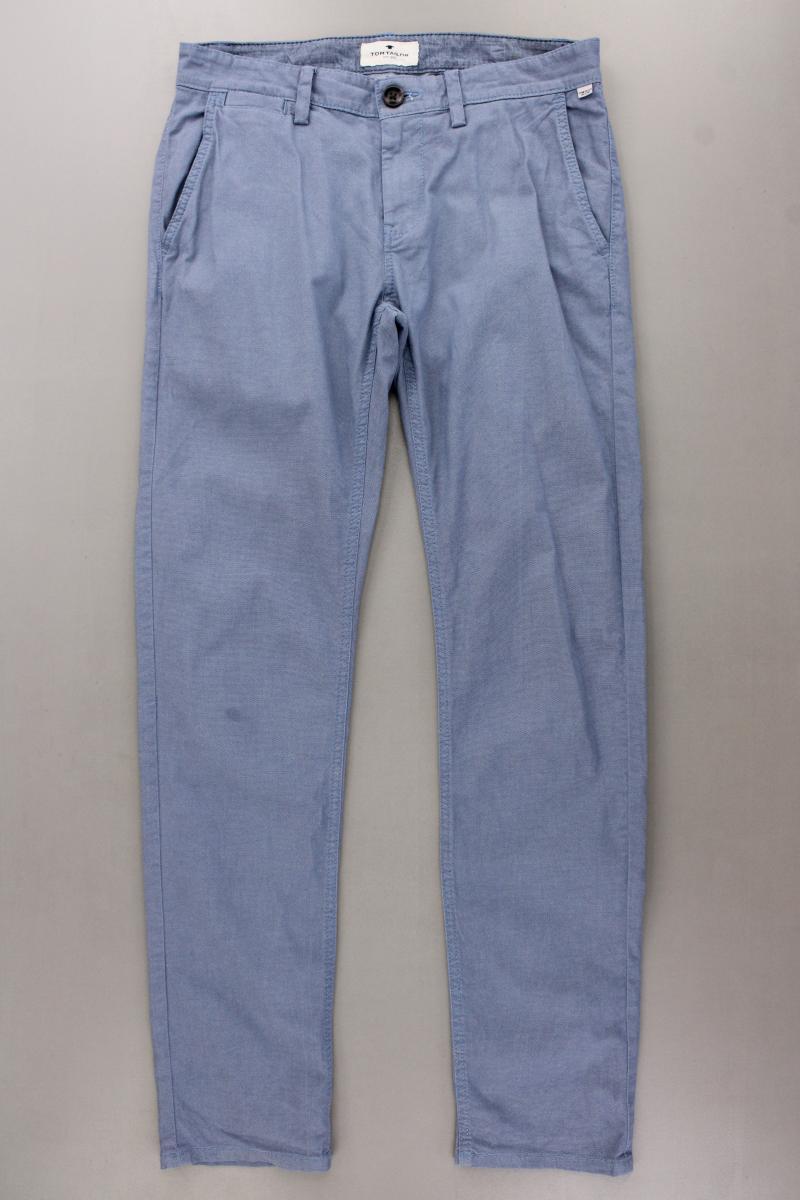 Tom Tailor Chinohose für Herren Gr. W30/L32 blau aus Baumwolle